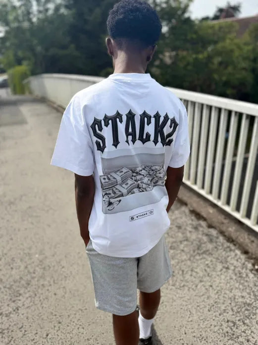 Stackz Cash Short Set - White