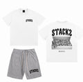 Stackz Cash Short Set - White